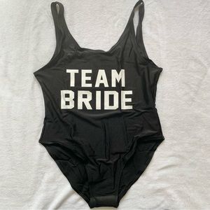PINJIA Team Bride One Piece Swimsuit - Black